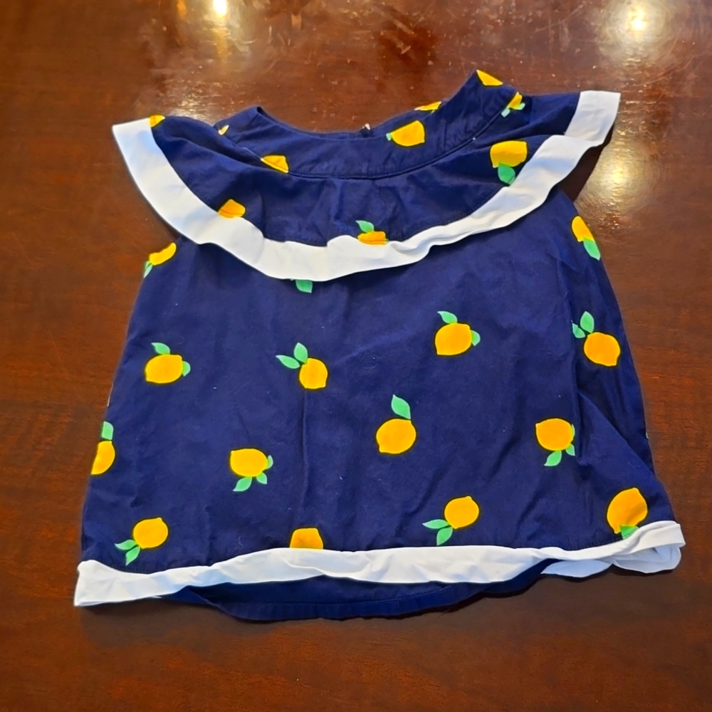 Janie and Jack 4T lemon shirt
